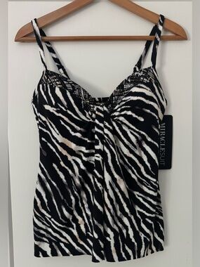 Miraclesuit Marina Tankini Top, Size 8